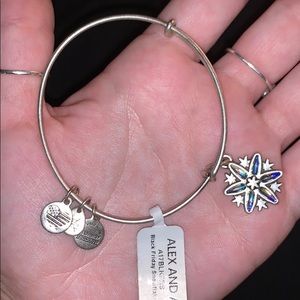 Genuine Alex and ani snowflake bangle